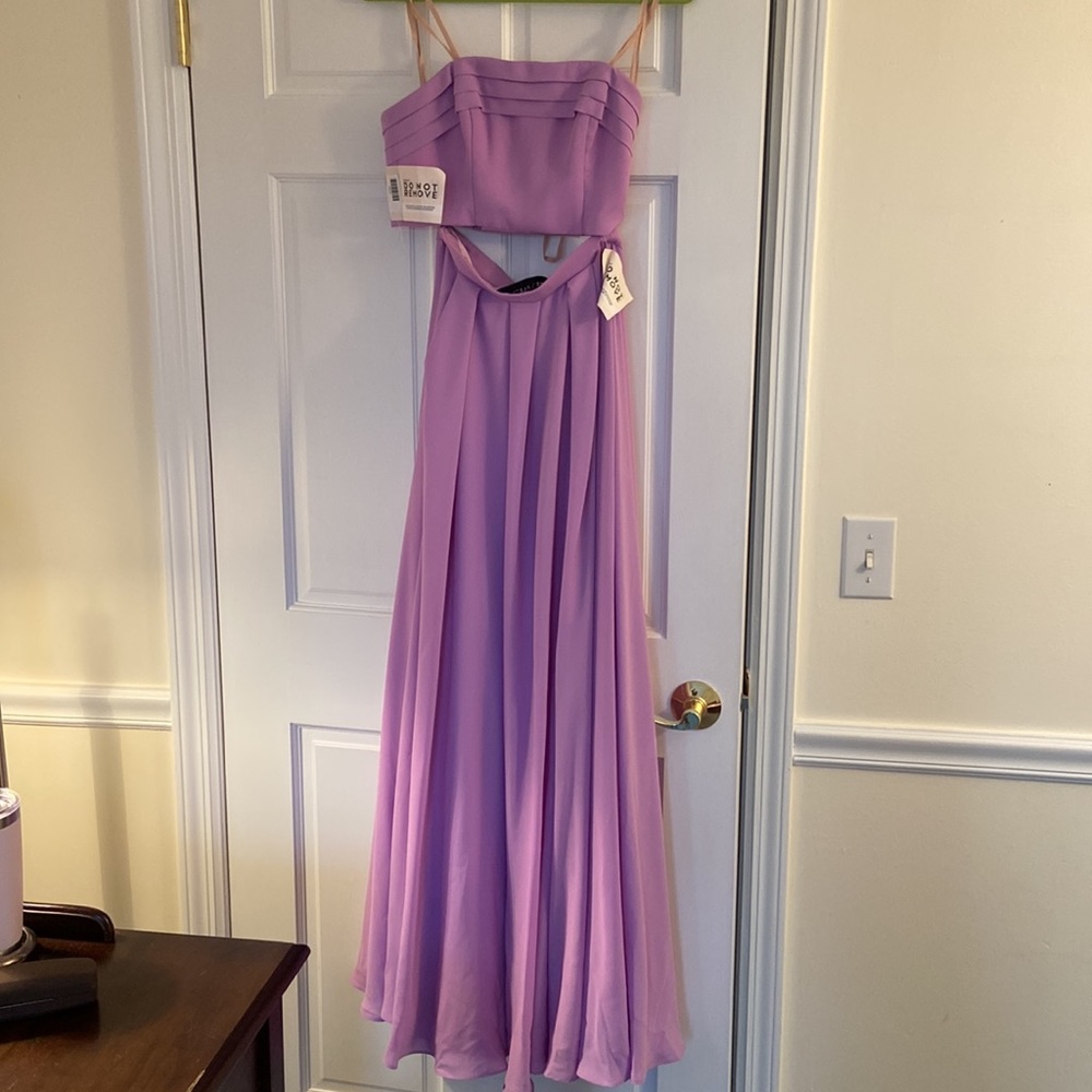 Fame and Partners The Maristel Two Piece Dress in Liliac NWT Size 0